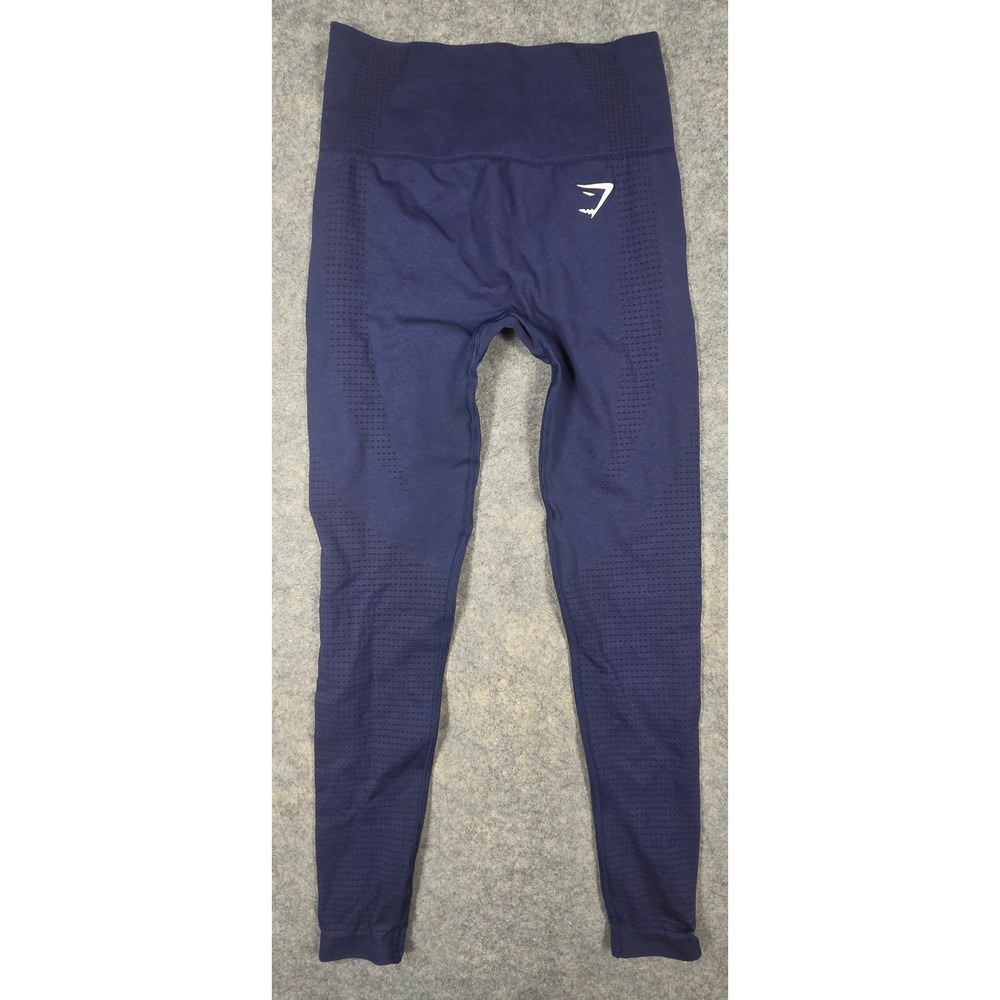 Gymshark Energy+ Seamless Leggings Navy Blue High Waisted Tights XS